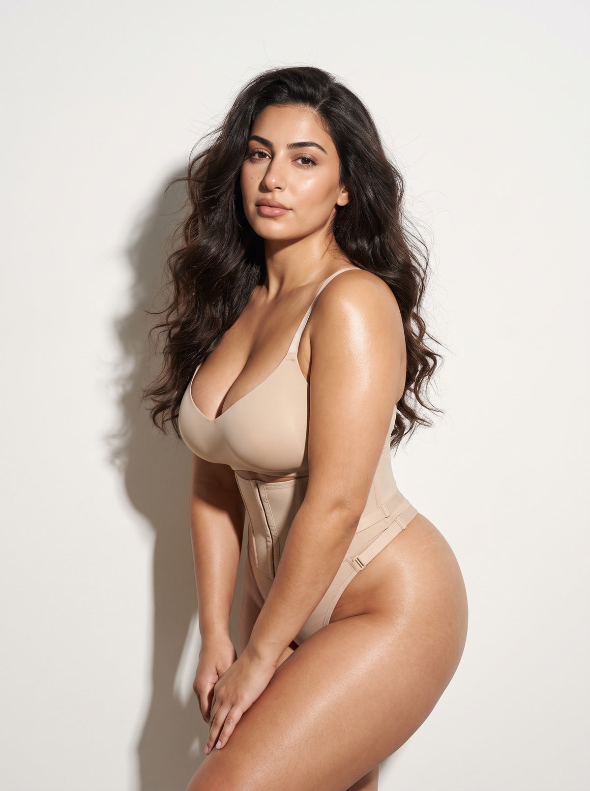 High-Waist Sculpt Thong — front view