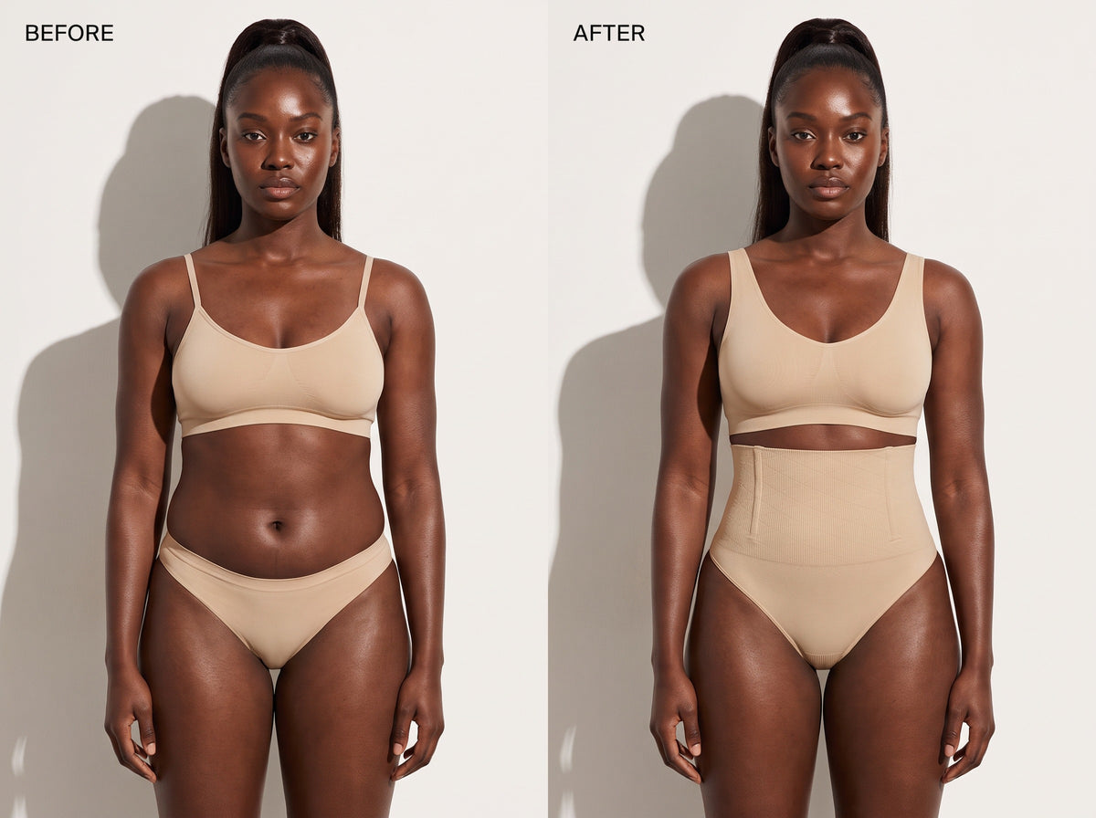 Instant Smooth Sculpt Thong — before and after