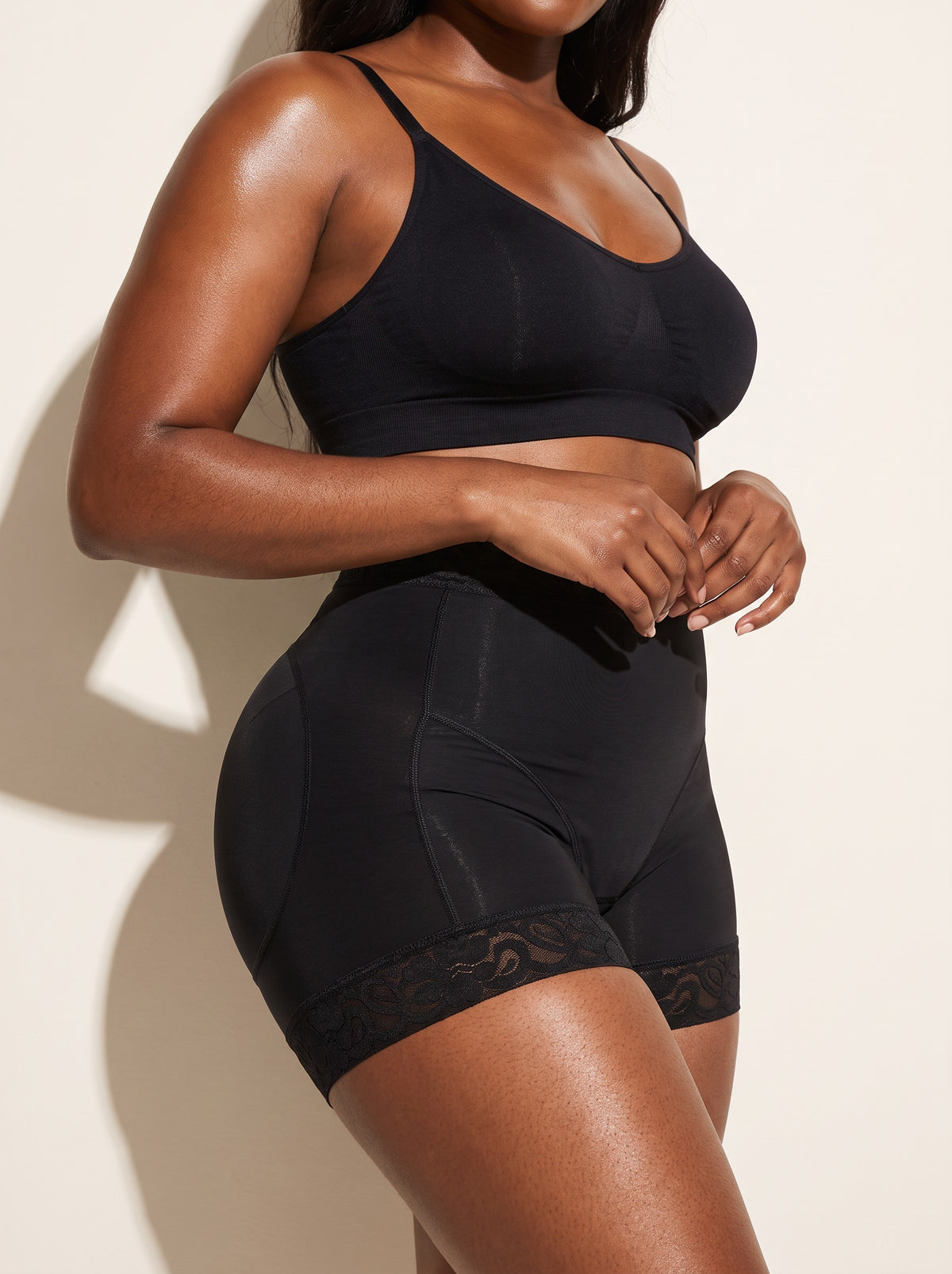 Lace Butt Enhancer Brief — fabric detail