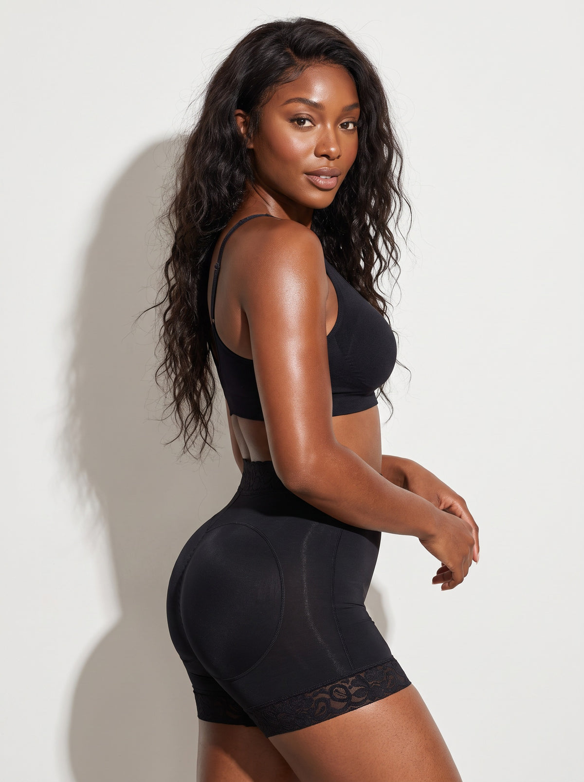Lace Butt Enhancer Brief — front view