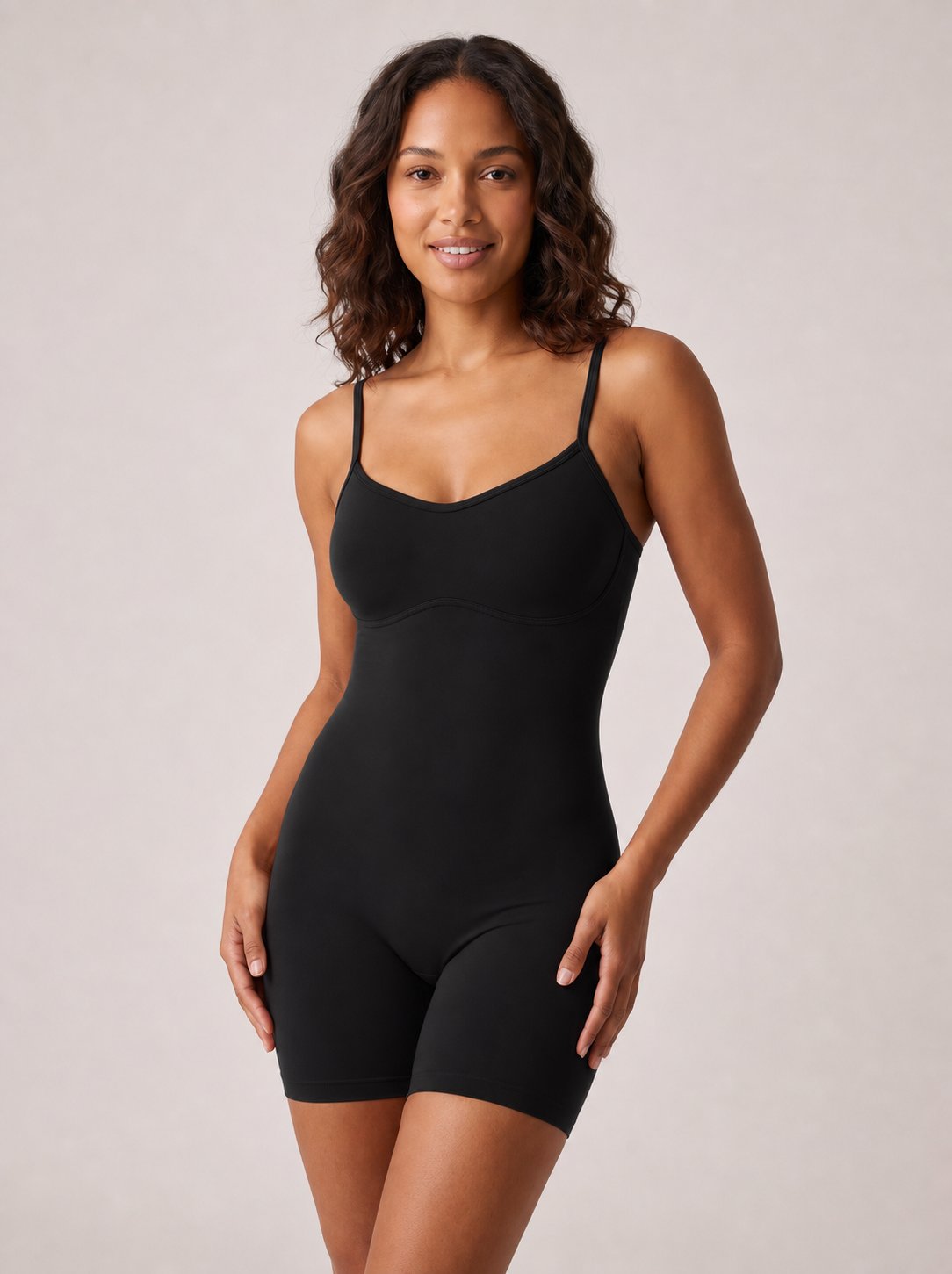 Sculpt Corset Romper — Noir
