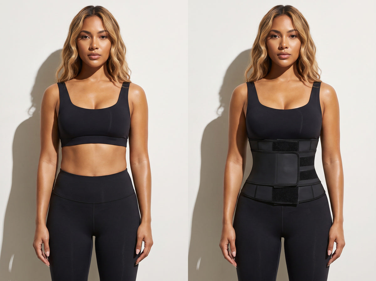 Sauna Sculpt Waist Trainer — before and after